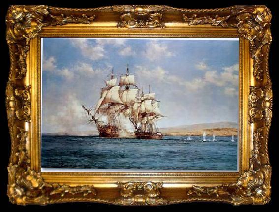 framed  unknow artist Seascape, boats, ships and warships. 37, ta009-2